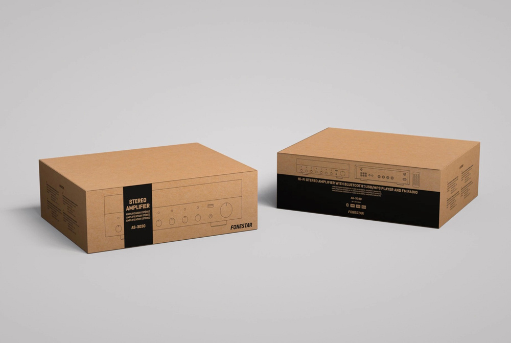 Fonestar AS-3030 stereoförstärkare med Bluetooth & mikrofoningångar