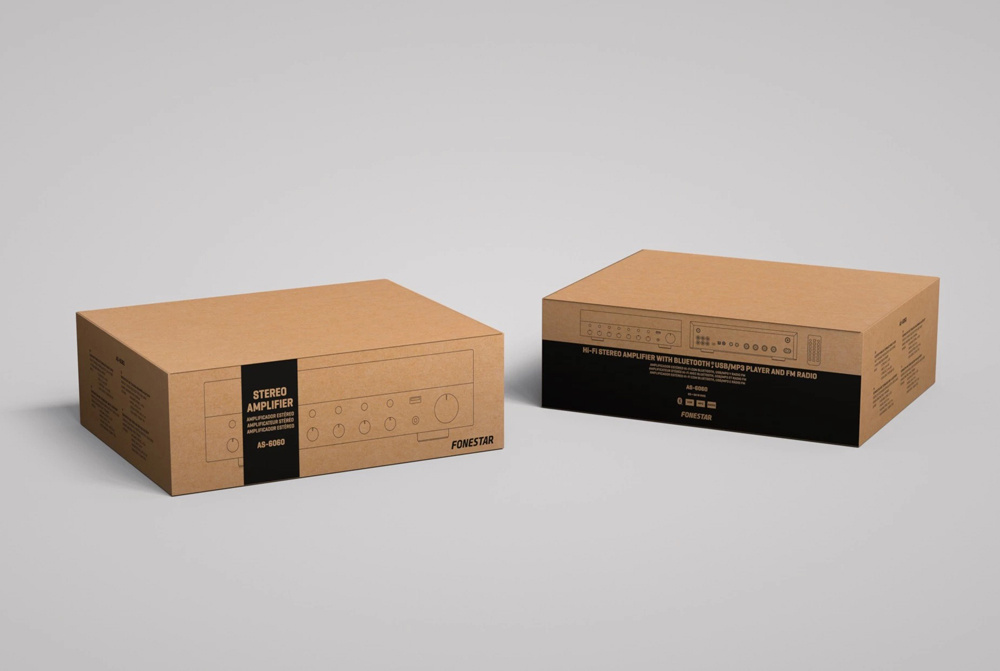 Fonestar AS-6060 stereoförstärkare med Bluetooth & mikrofoningångar