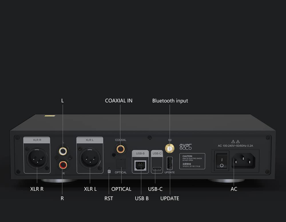 Eversolo DAC-Z8 högpresterande DAC med hörlursförstärkare