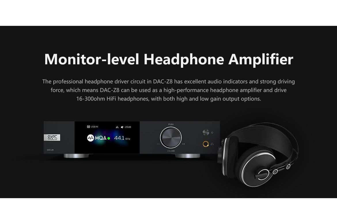 Eversolo DAC-Z8 högpresterande DAC med hörlursförstärkare