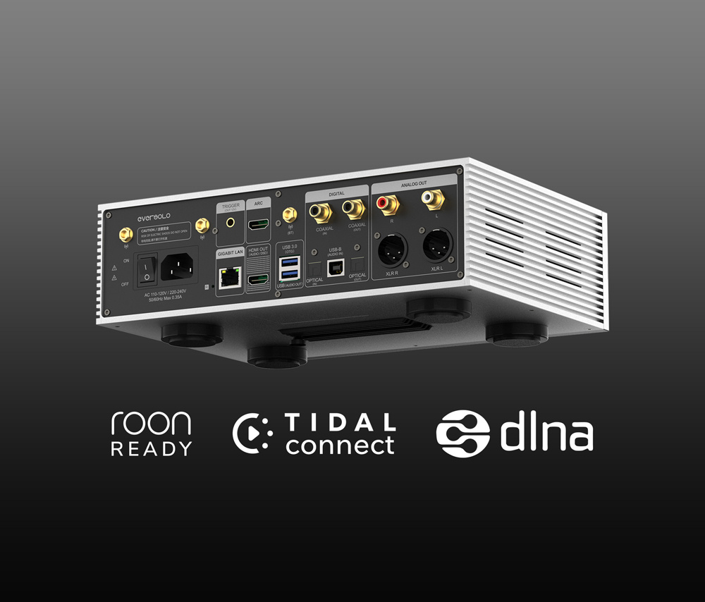 Eversolo DMP-A6 Master Edition Gen 2 nätverkstreamer med DAC, silver