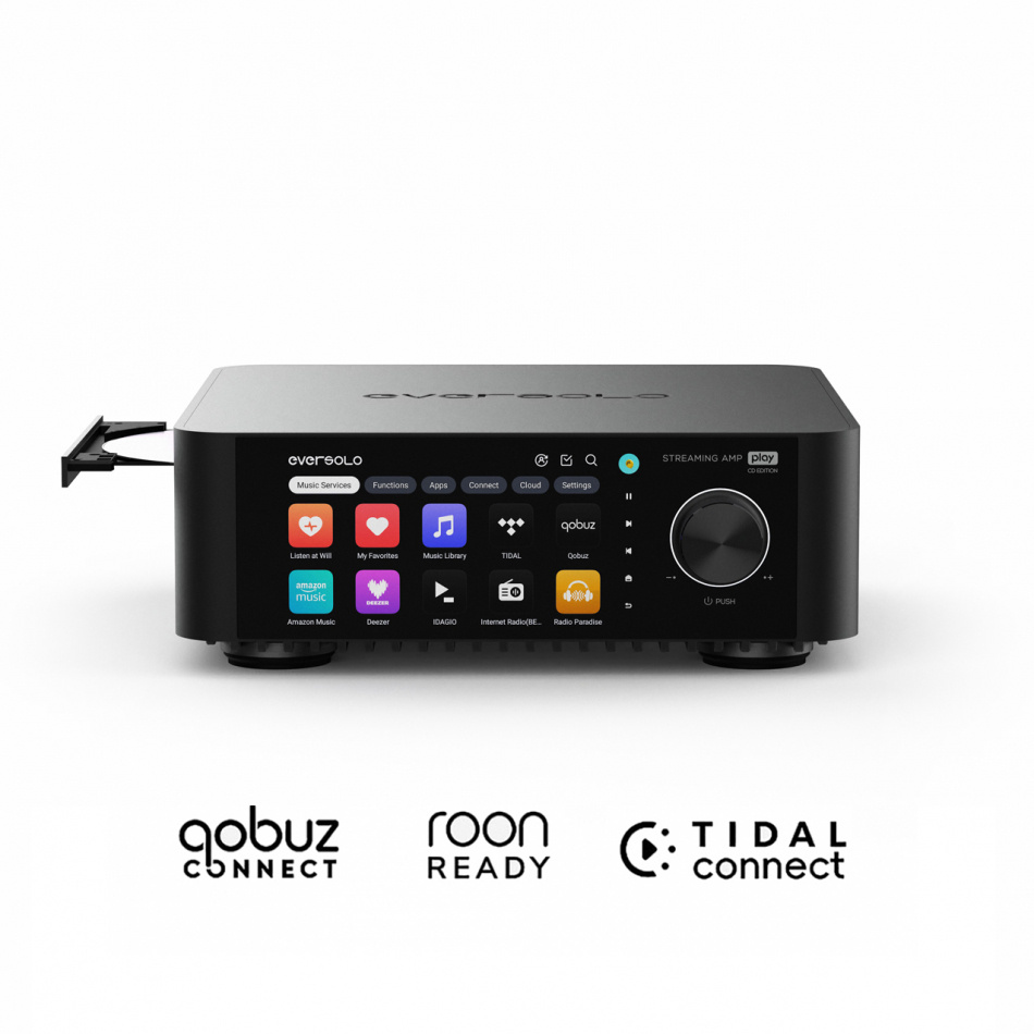 Eversolo Play CD kompakt streamingförstärkare med DAC & CD-spelare