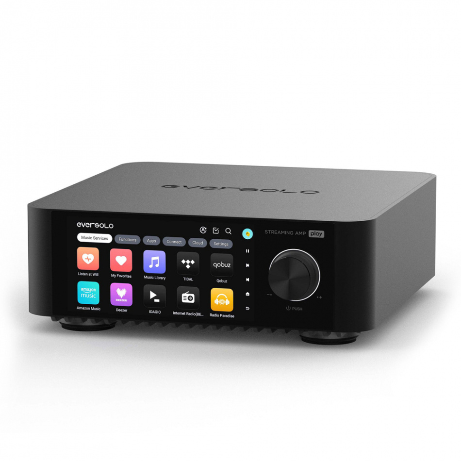 Eversolo Play CD kompakt streamingförstärkare med DAC & CD-spelare