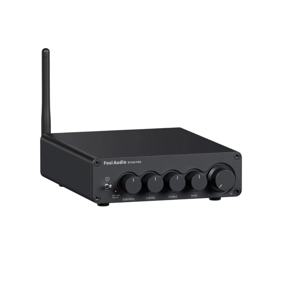 Fosi Audio BT30D PRO (48V) kompakt 2.1 stereoförstärkare med Bluetooth