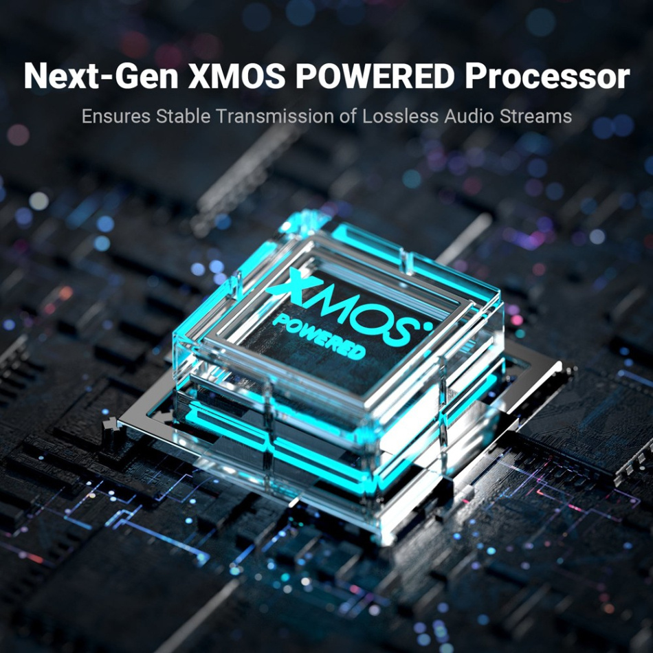 Fosi Audio DS3 portabel DAC & hörlursförstärkare, Galaxy Grey