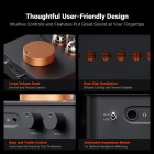 Fosi Audio GR70 rörbestyckad hörlursförstärkare med förstegsdel Fosi Audio GR70 rörbestyckad hörlursförstärkare med förstegsdel