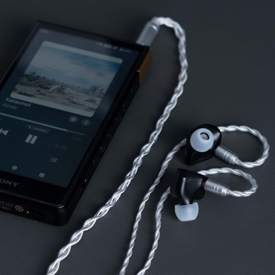 Fosi Audio IM4 öppna in-ear hörlurar med 10 mm berylliumelement, Obsidian