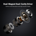 Fosi Audio IM4 öppna in-ear hörlurar med 10 mm berylliumelement, Obsidian Fosi Audio IM4 öppna in-ear hörlurar med 10 mm berylliumelement, Obsidian