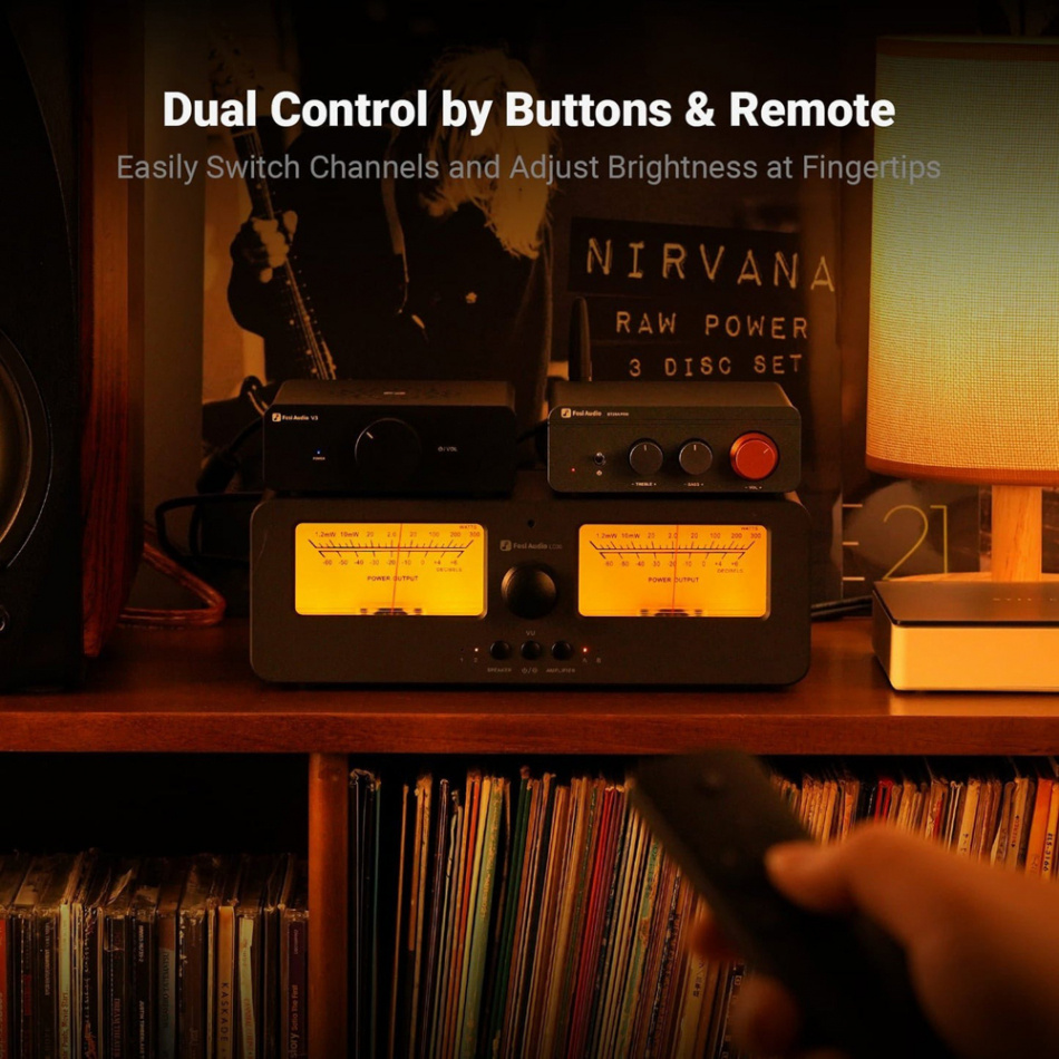 Fosi Audio LC30 förstärkaromkopplare & högtalarväxel