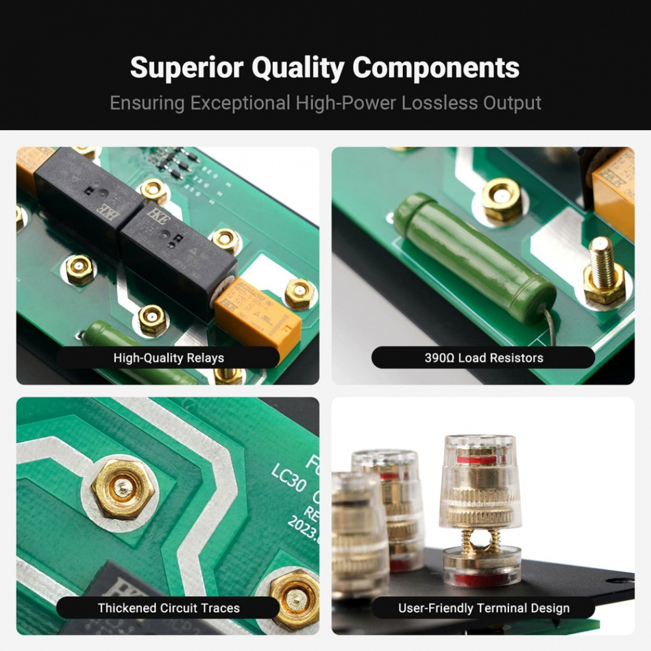 Fosi Audio LC30 förstärkaromkopplare & högtalarväxel