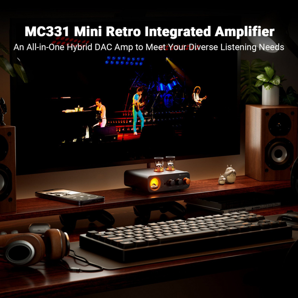 Fosi Audio MC331 rörbestyckad stereoförstärkare Returexemplar