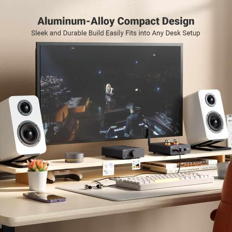 Fosi Audio Q6 kompakt DAC med subwooferutgång