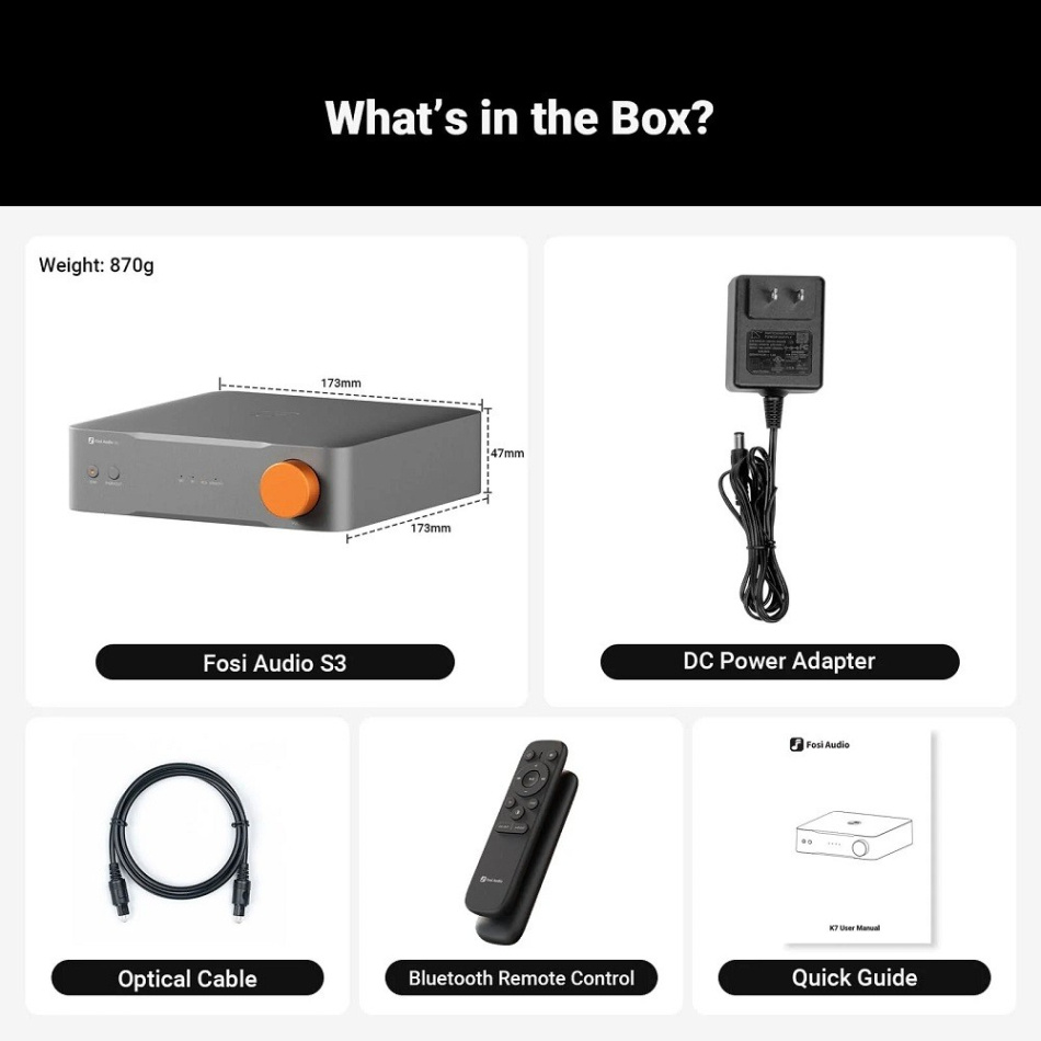 Fosi Audio S3 nätverksstreamer med HDMI eARC & XLR-utgång