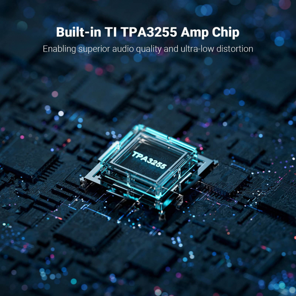 Fosi Audio V3 kompakt stereoförstärkare med 32V nätdel