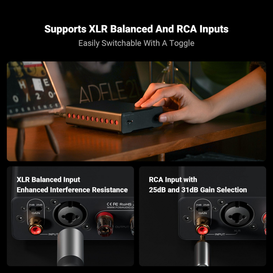 Fosi Audio V3 Mono, kompakt monoblock Returexemplar