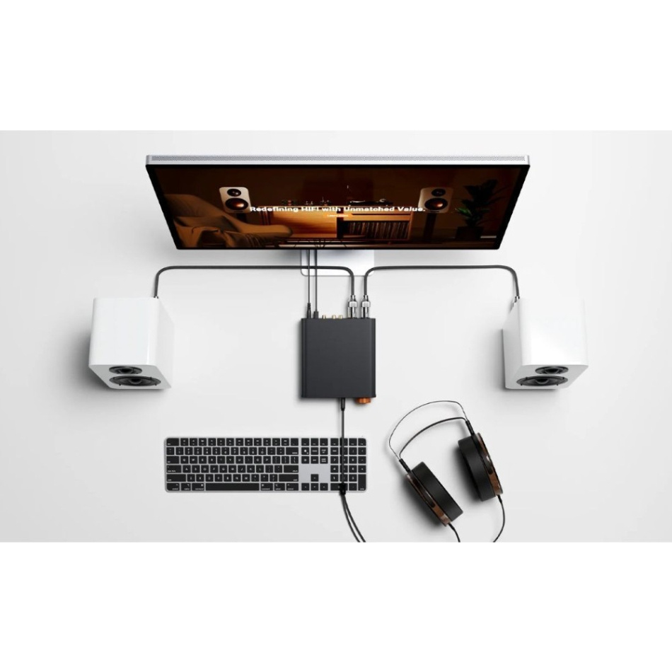 Fosi Audio ZH3 hörlursförstärkare med DAC & XLR