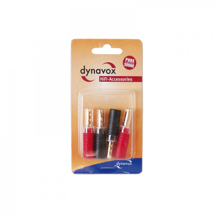 Dynavox BFA-bananpluggar, 4-pack