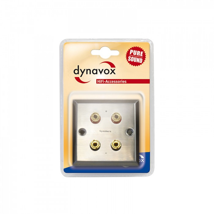 Dynavox Speaker Wallplate Stereo, metallic