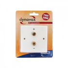 Dynavox Speaker Wallplate Mono, vit Dynavox Speaker Wallplate Mono, vit