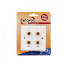 Dynavox Speaker Wallplate Stereo, vit Dynavox Speaker Wallplate Stereo, vit