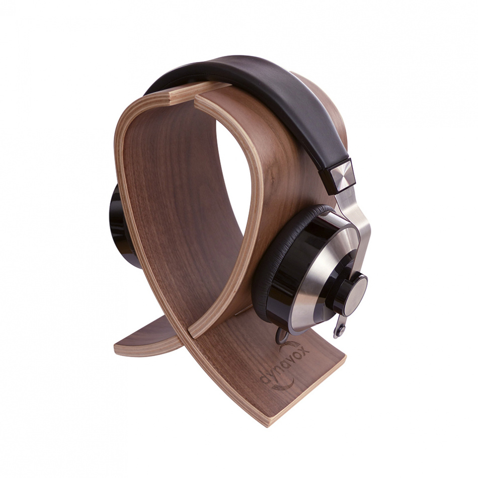 Dynavox KH-250 hörlursställ, valnöt