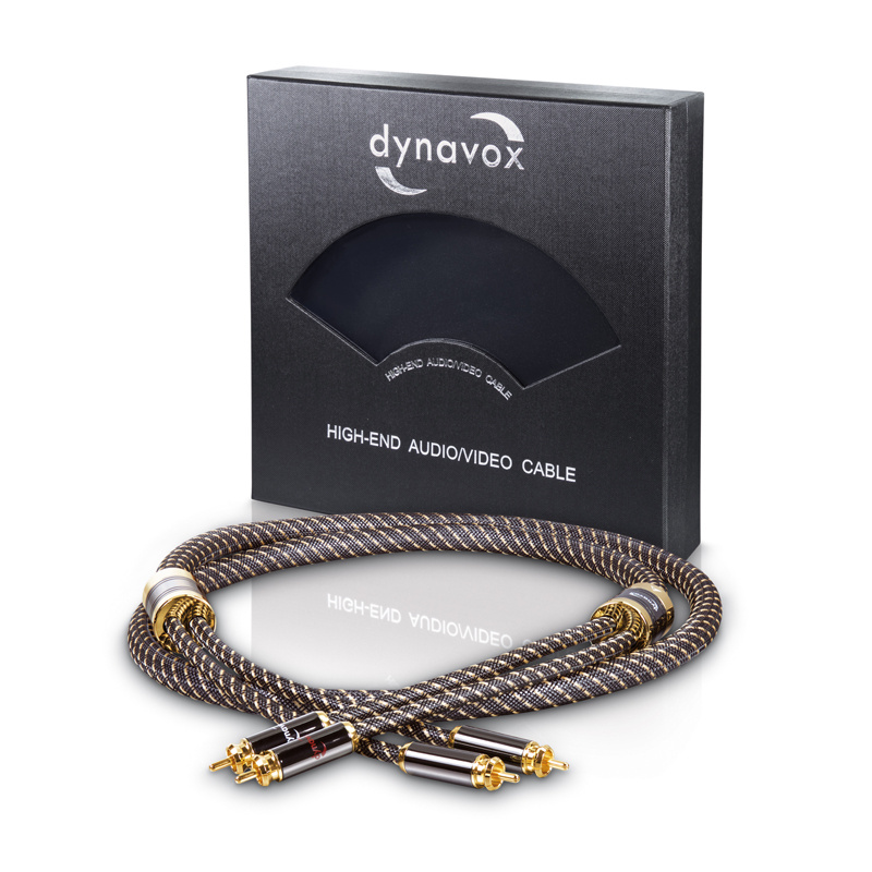 Dynavox Black Line RCA ljudkabel