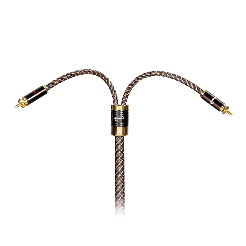 Dynavox Black Line RCA ljudkabel