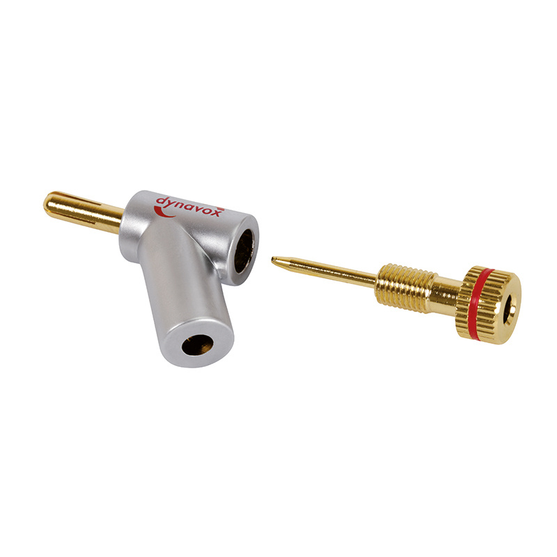 Dynavox BN207528, vinklade banankontakter 4-pack