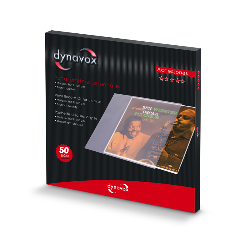 Dynavox Skivfodral Vinyl Omslag LP, 50-pack