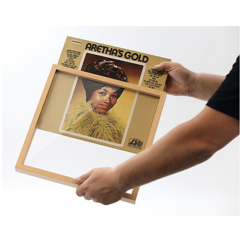 Dynavox Vinylram MDF för LP-skiva, ljusbrun