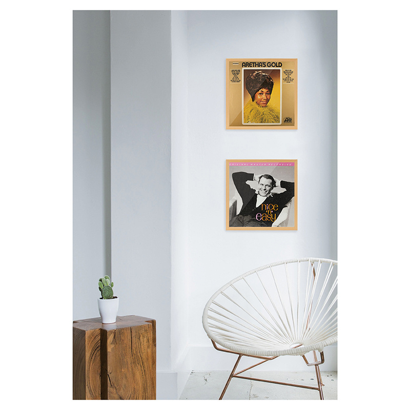 Dynavox Vinylram MDF för LP-skiva, ljusbrun