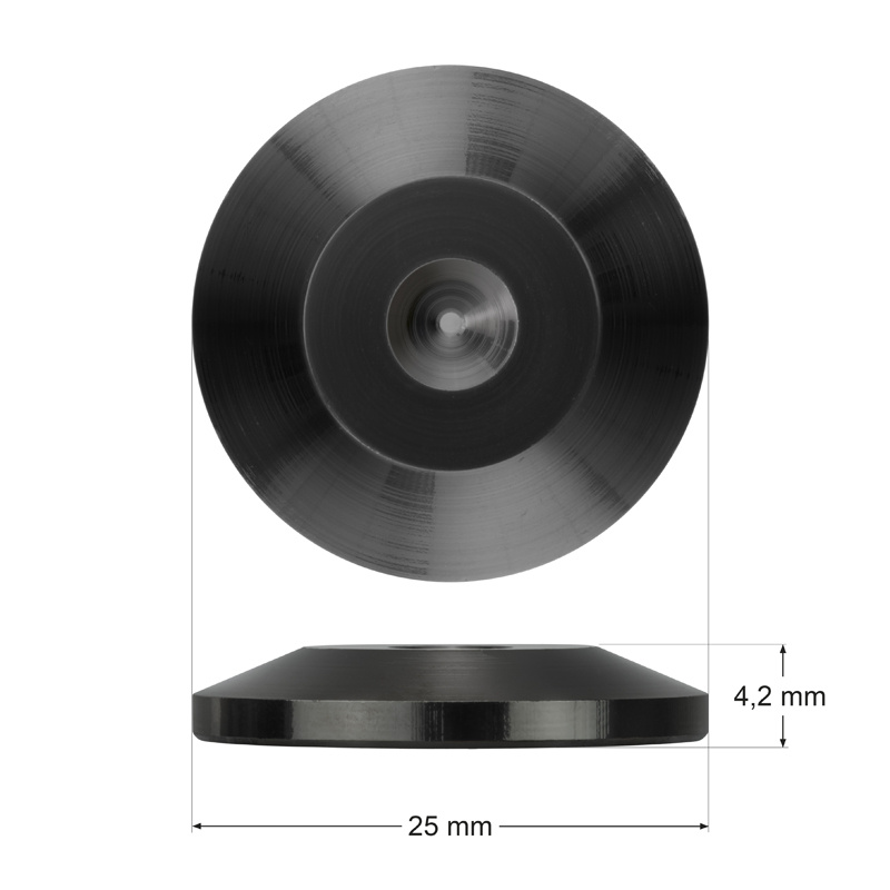 Dynavox Spikesunderlägg 4-pack, svarta