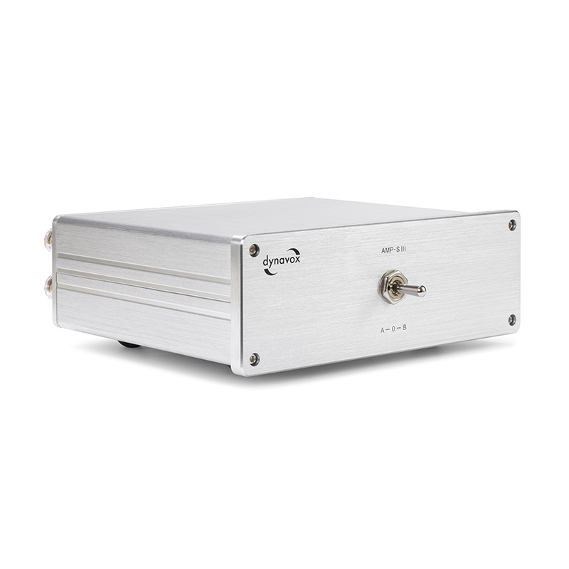 Dynavox AMP-S III högnivåomkopplare för förstärkare eller högtalare, silver