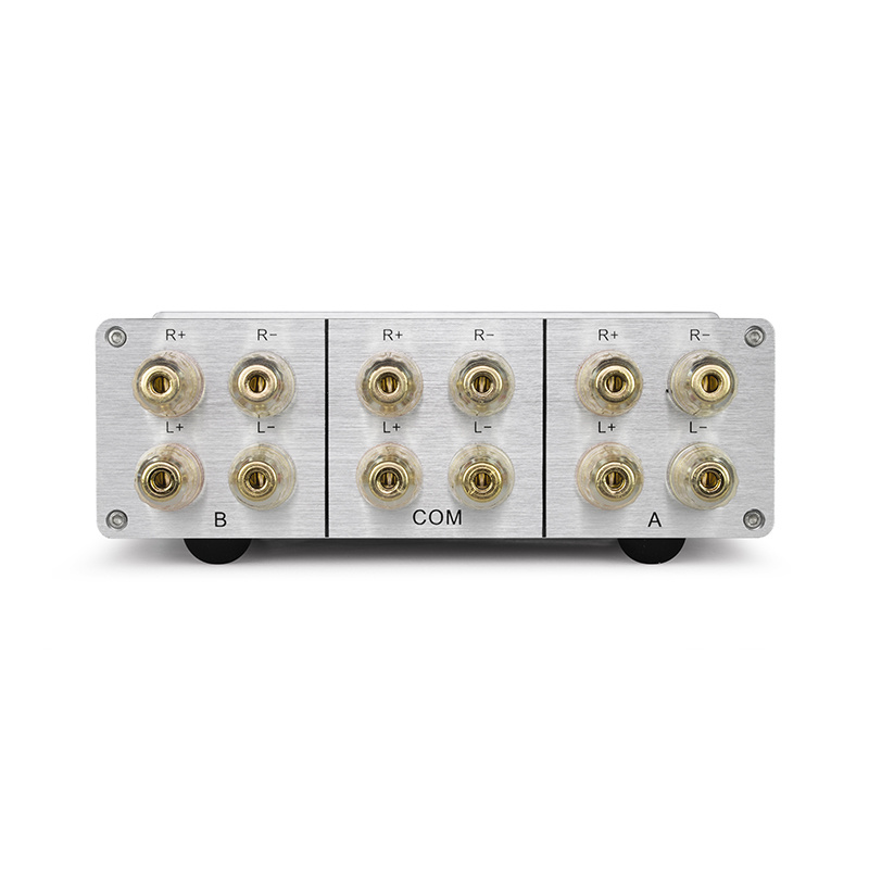 Dynavox AMP-S III högnivåomkopplare för förstärkare eller högtalare, silver