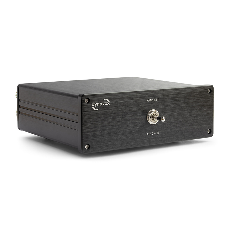 Dynavox AMP-S III högnivåomkopplare för förstärkare eller högtalare, svart