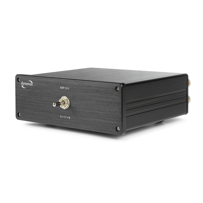 Dynavox AMP-S III högnivåomkopplare för förstärkare eller högtalare, svart