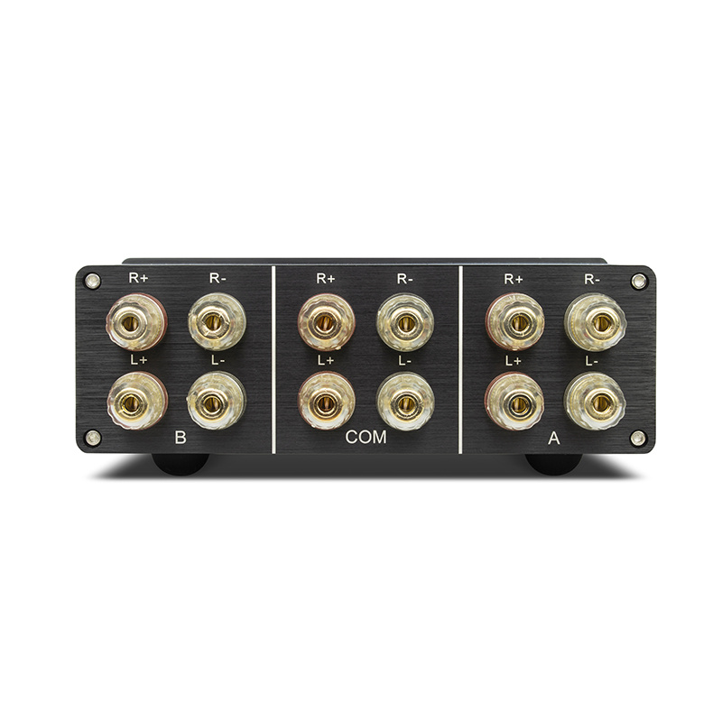 Dynavox AMP-S III högnivåomkopplare för förstärkare eller högtalare, svart