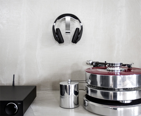 Oehlbach Alu Style W1 hörlursställ för vägg, silver