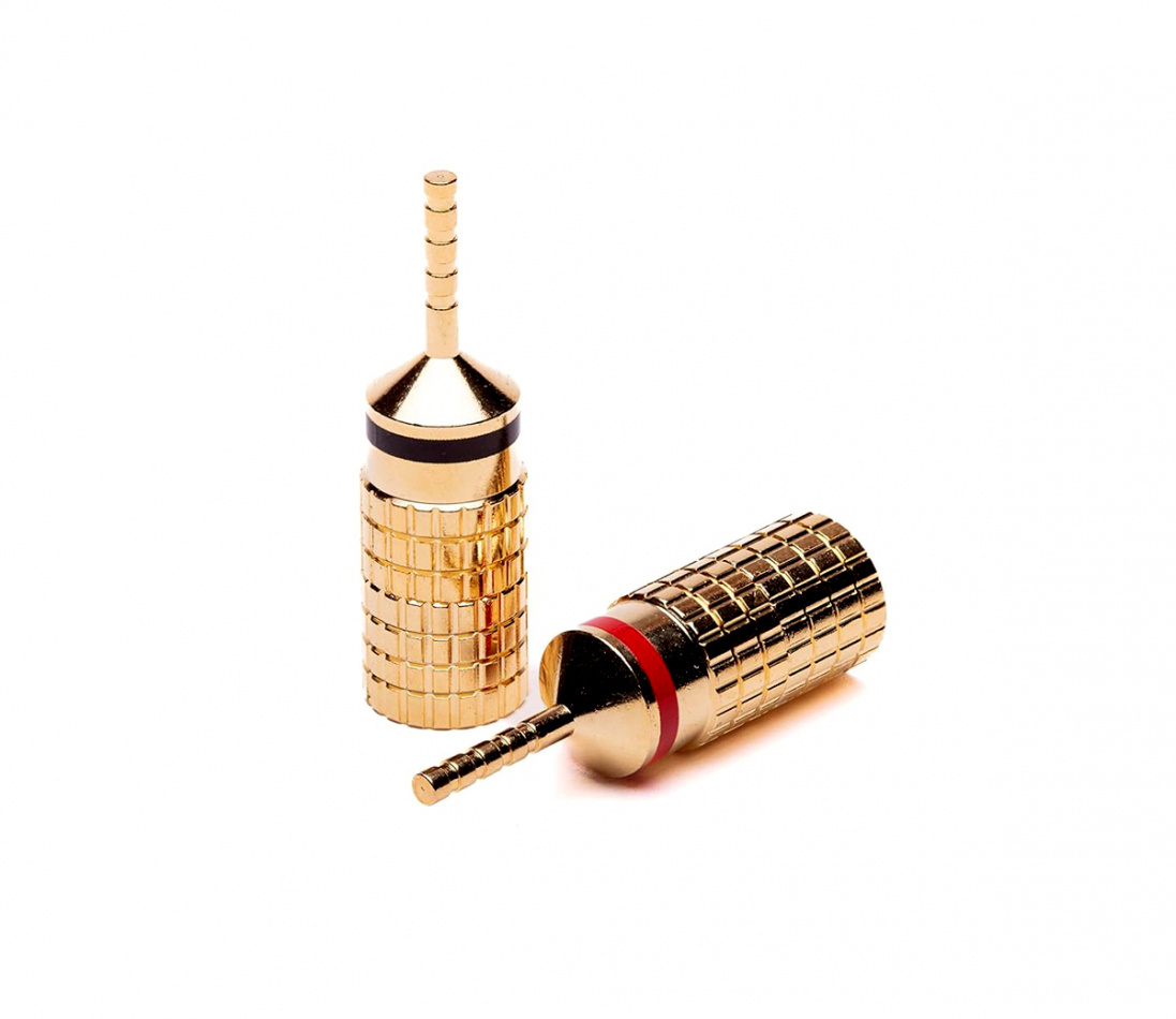 Analogis Speaker Cable Pins, 4-pack kontakter för högtalarkabel