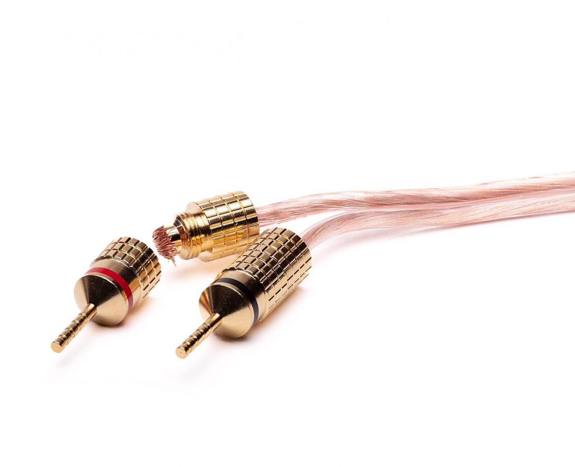 Analogis Speaker Cable Pins, 4-pack kontakter för högtalarkabel