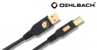 Oehlbach USB Kabel A/B, frsilvrad OFC-koppar