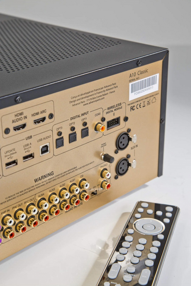 Advance Acoustic A10 Classic, stereoförstärkare med HDMI ARC & RIAA-steg