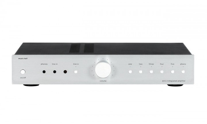 Music Hall A15.3 stereoförstärkare med RIAA-steg, silver
