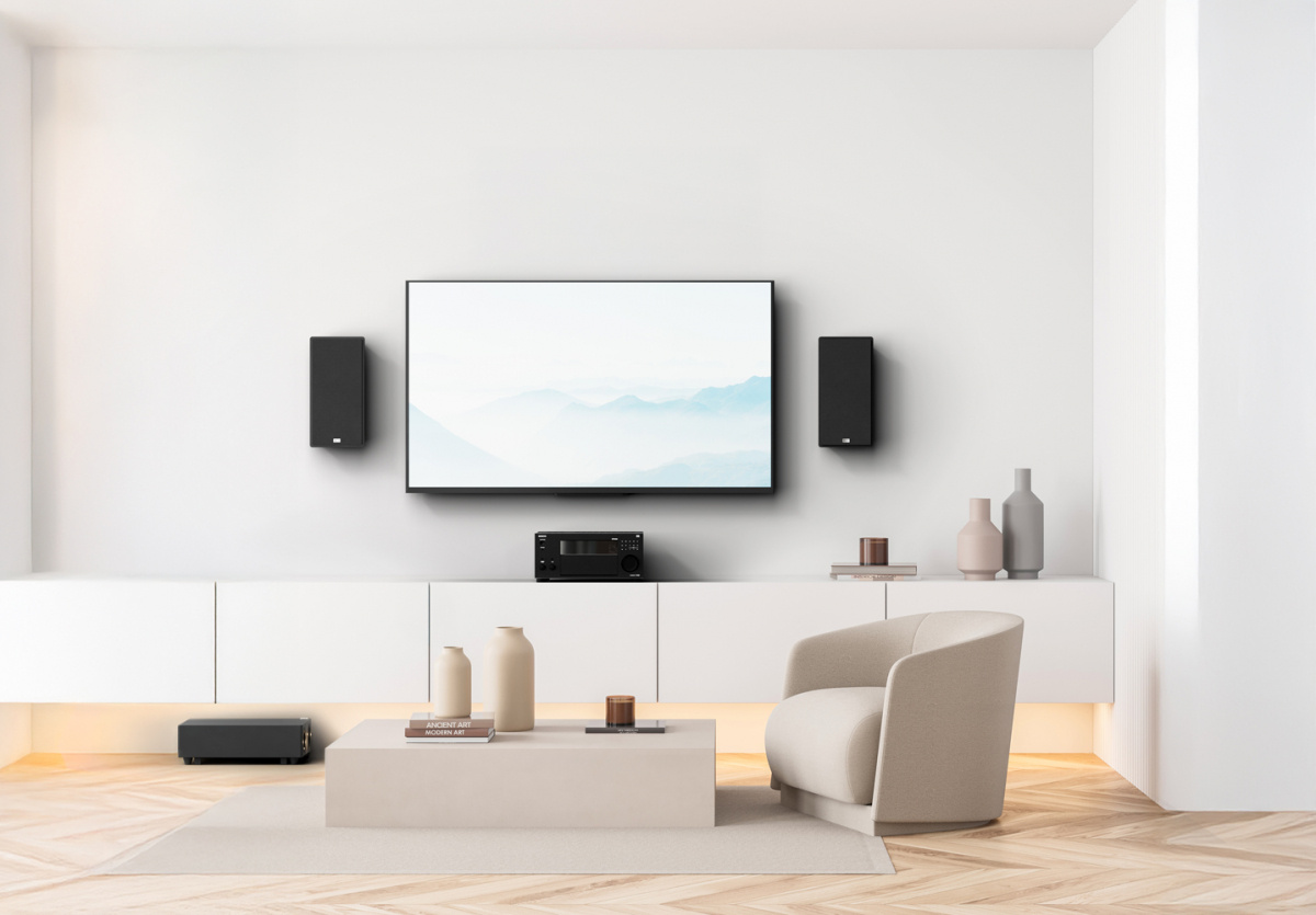 Heco Ambient 22F vägghögtalare, svart styck