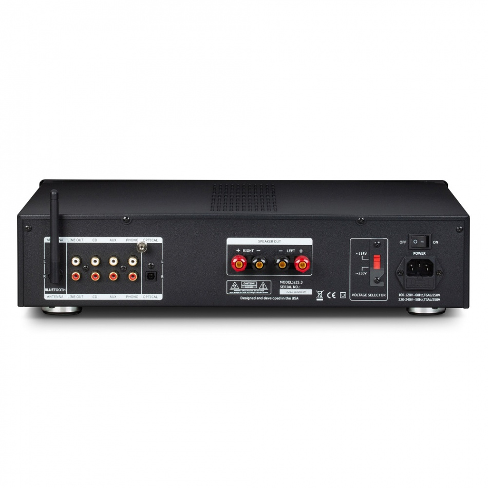 Music Hall A25.3 stereoförstärkare med Bluetooth, RIAA-steg & DAC, silver