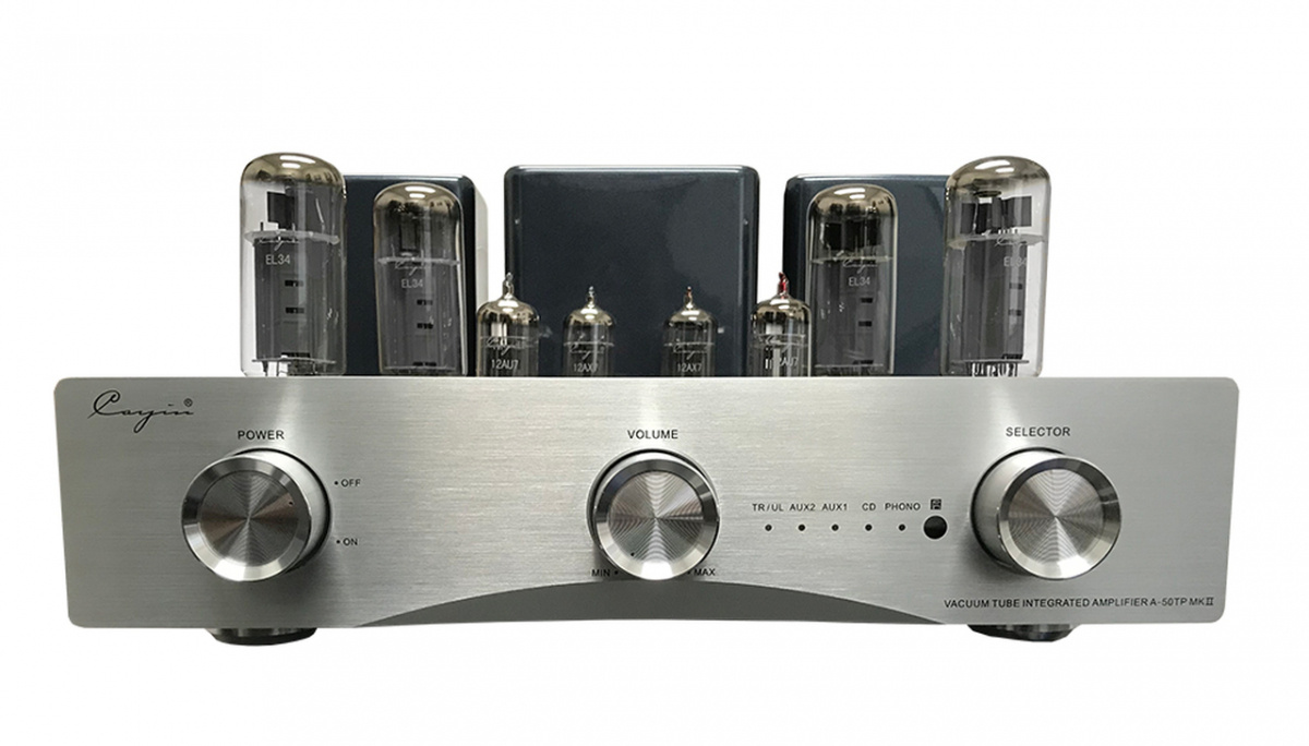 Cayin A-50T rörförstärkare med EL34, silver