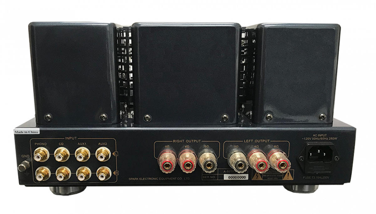 Cayin A-50T rörförstärkare med EL34, silver