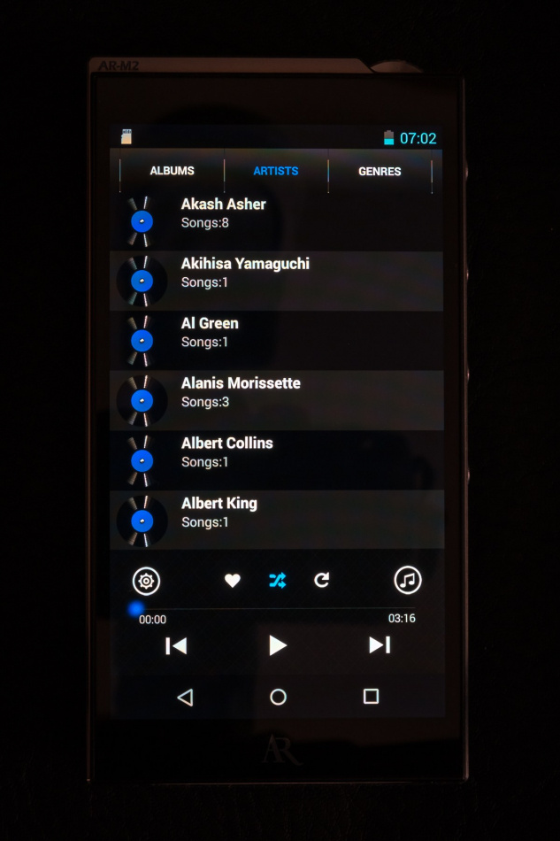 Acoustic Research AR-M2, DAP-spelare