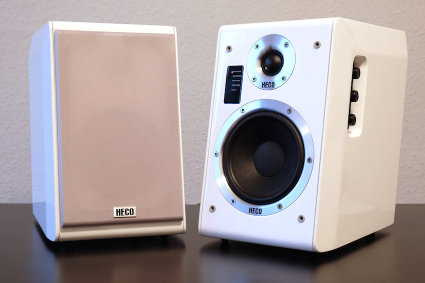 Heco Ascada 2.0, vita aktiva högtalare med Bluetooth UTFÖRSÄLJNING