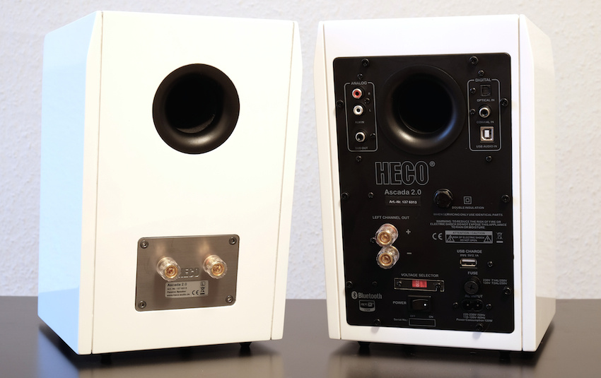 Heco Ascada 2.0, vita aktiva högtalare med Bluetooth UTFÖRSÄLJNING